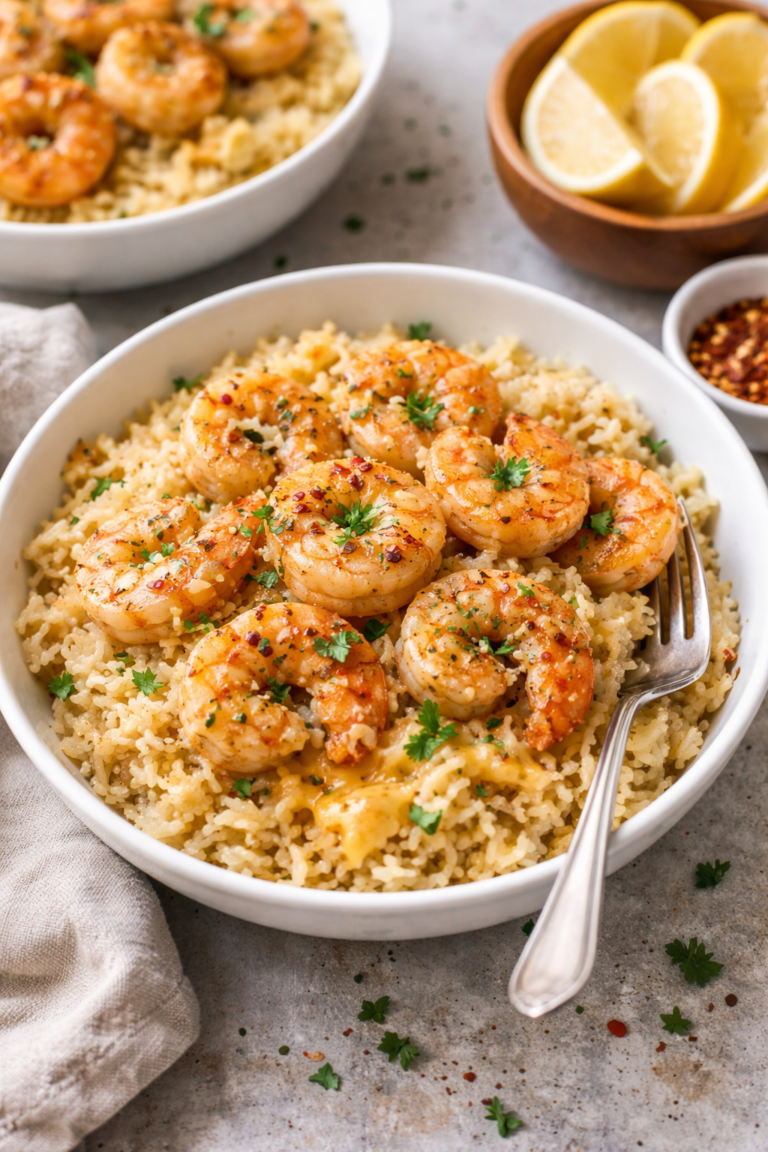 Simple Rice & Shrimp
